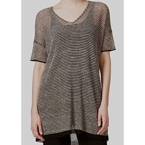Eileen Fisher Tops - Eileen Fisher Organic Linen Knit Short Sleeve Tunic